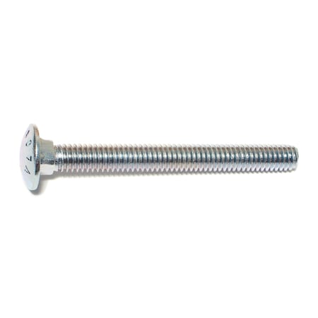 Midwest Fastener 5/16"-18 x 3" Zinc Plated Grade 2 / A307 Steel Coarse Thread Carriage Bolts 10PK 34887